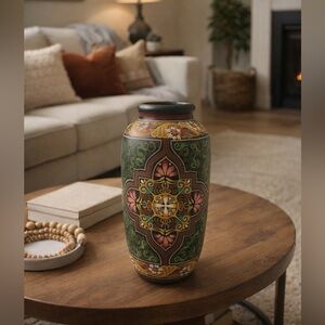 Decorative Multicolor hand handed pottery Vase